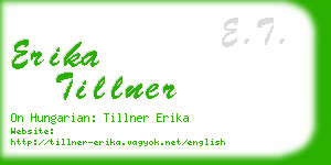 erika tillner business card